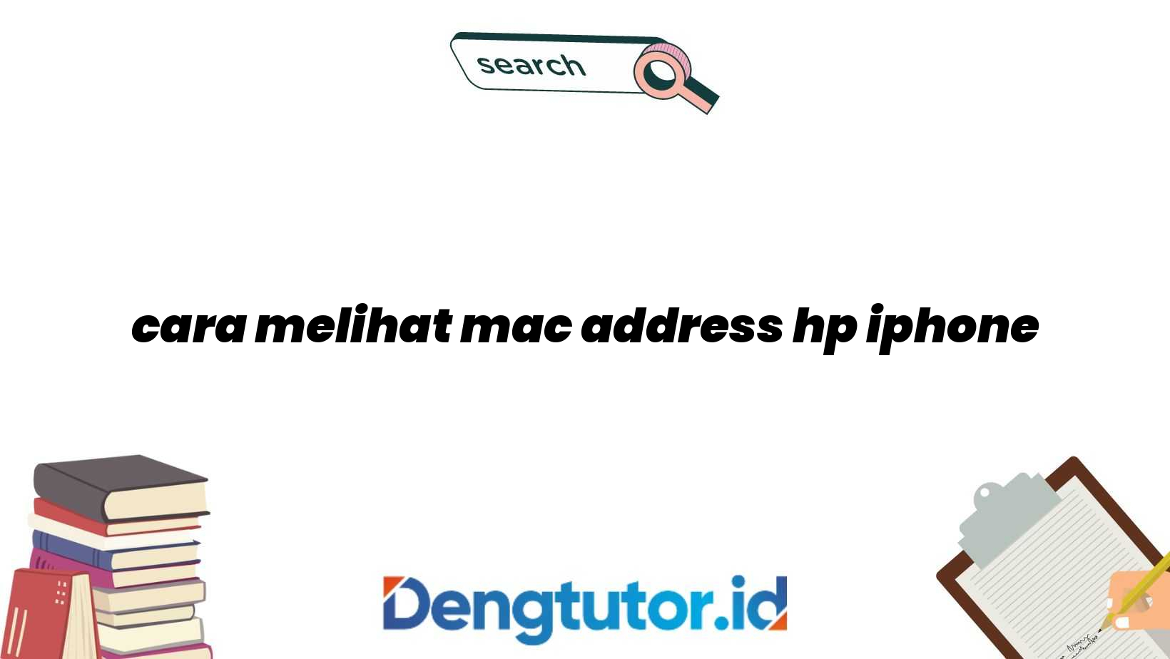 cara melihat mac address hp iphone